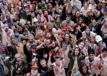 Zombie horde